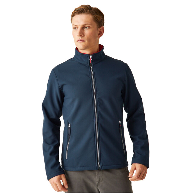 Regatta Heren ascender dubbellaags soft shell jack UTFK2537_navyclassicred large