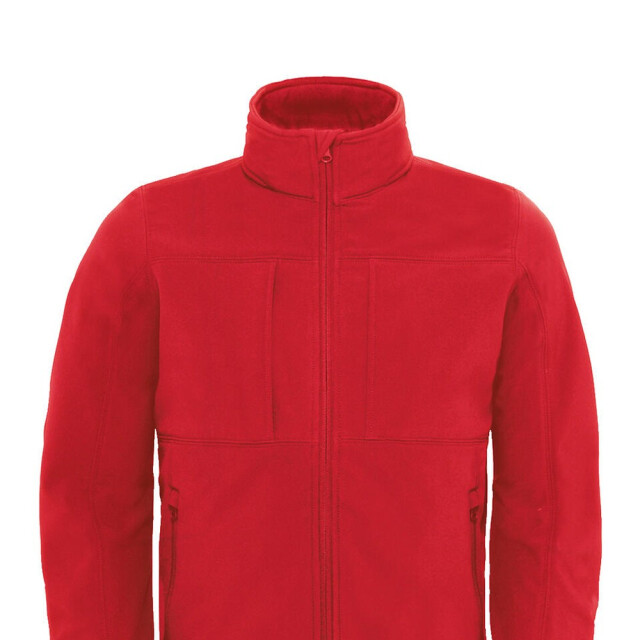 B and C Heren soft shell jas met capuchon UTFK2539_red large