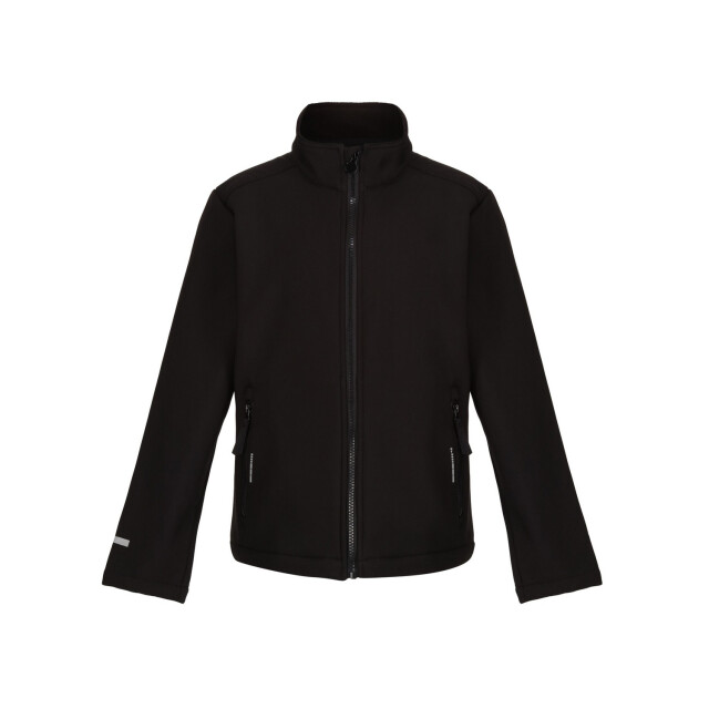 Regatta Kinder/kids ablaze 2 layer soft shell jas UTFK2541_black large