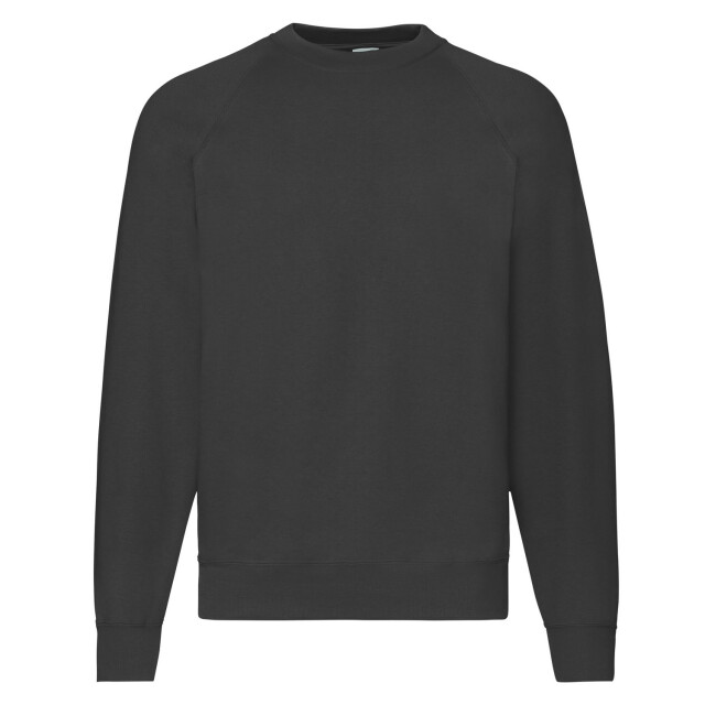 Fruit of the Loom Heren klassiek raglan sweatshirt UTFK2535_black large