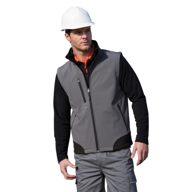 Result Heren softshell gilet UTFK2525_workguardgreyblack large
