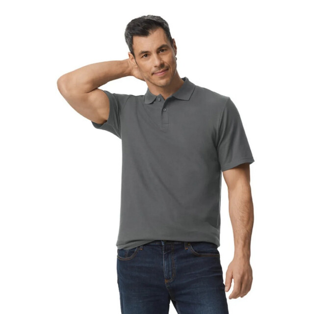 Gildan Heren softstyle piqué poloshirt UTFK2479_charcoal large