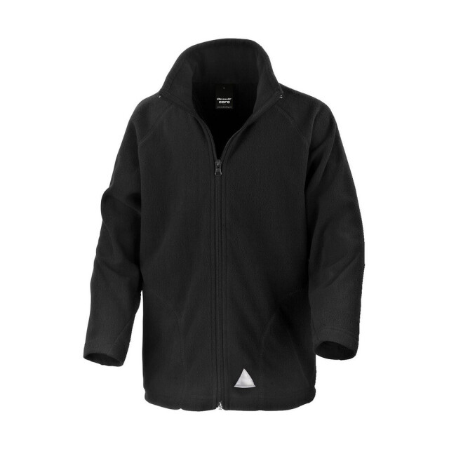 Result Effen microfleece jas voor kinderen/kinderen UTFK2520_black large