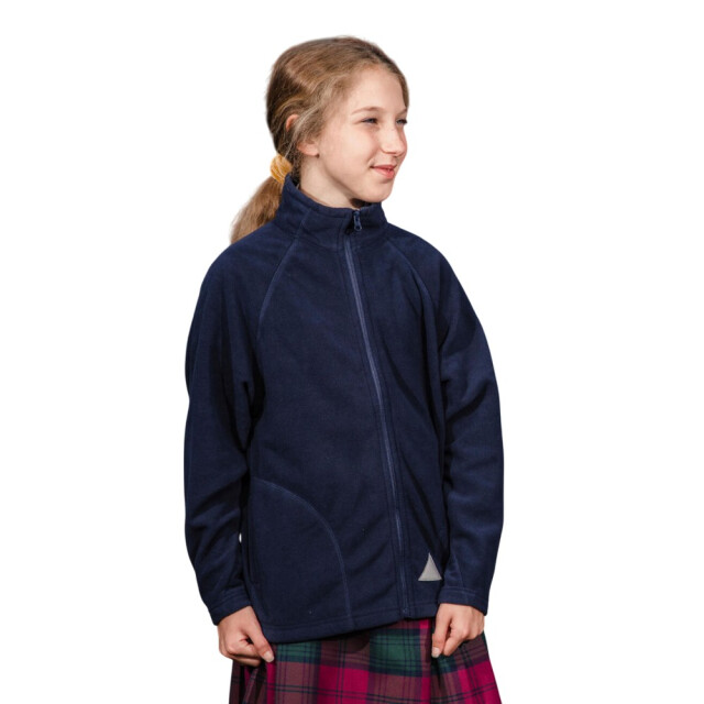 Result Effen microfleece jas voor kinderen/kinderen UTFK2520_navy large