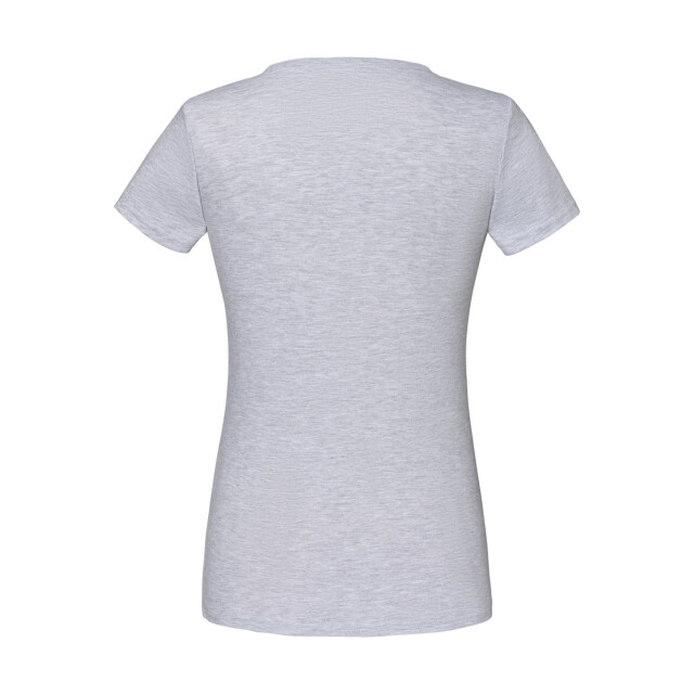 Fruit of the Loom Dames iconisch v hals t-shirt UTFK2428_heathergrey large