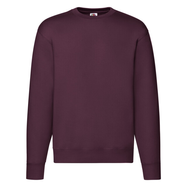 Fruit of the Loom Heren premium ingelegd sweatshirt UTFK2438_burgundy large