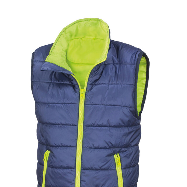 Result Gewatteerd kinder-/kindershirt UTFK2497_navylime large