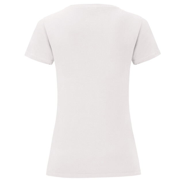 Fruit of the Loom Dames iconic effen t-shirt UTLT2899_white large