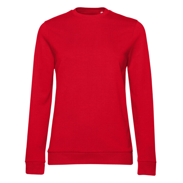 B and C Dames frans terry sweatshirt met inzetstuk UTFK2404_red large