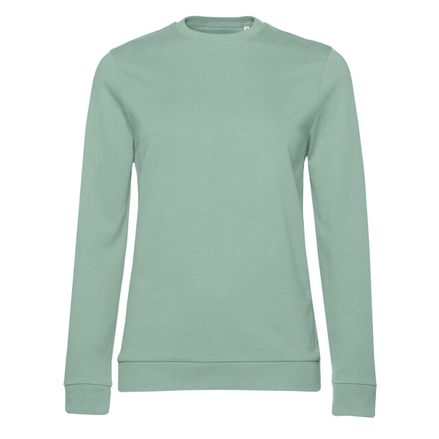 B and C Dames frans terry sweatshirt met inzetstuk UTFK2404_sage large