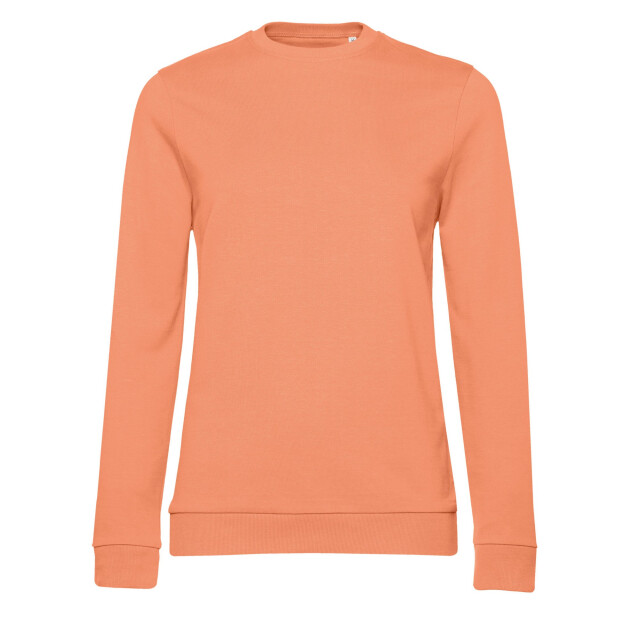 B and C Dames frans terry sweatshirt met inzetstuk UTFK2404_melonorange large
