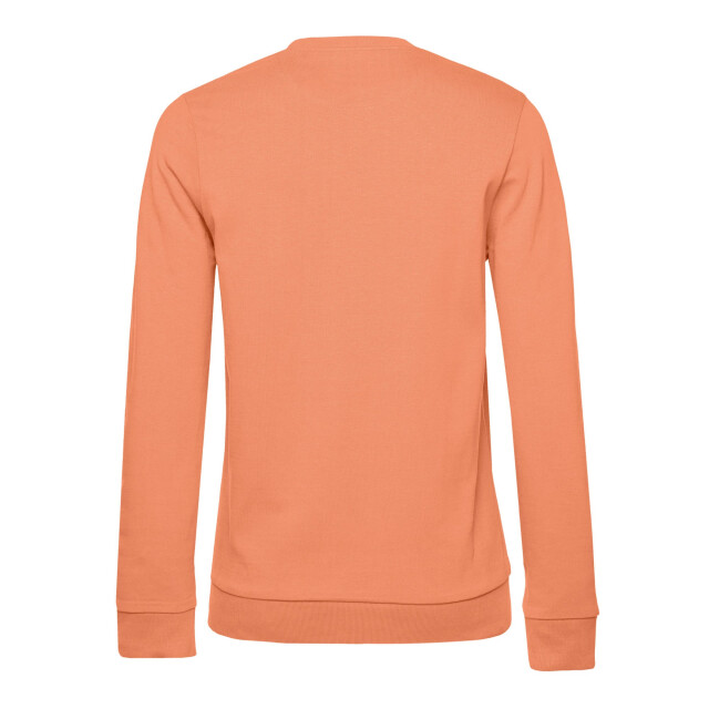 B and C Dames frans terry sweatshirt met inzetstuk UTFK2404_melonorange large