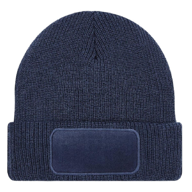Beechfield Unisex volwassenen verdunnen printer beanie UTFK247_frenchnavy large