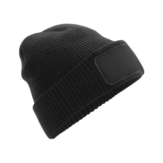 Beechfield Unisex volwassenen verdunnen printer beanie UTFK247_black large