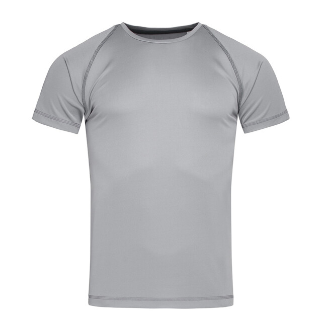 Stedman Stars Heren active 140 team raglan t-shirt UTFK2373_silvergrey large