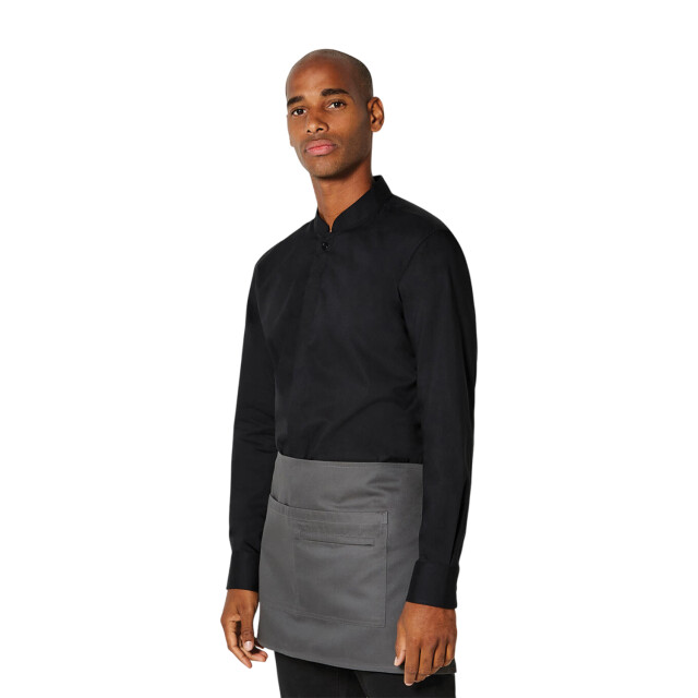 Bargear Heren overhemd met mandarijnkraag UTFK2371_black large