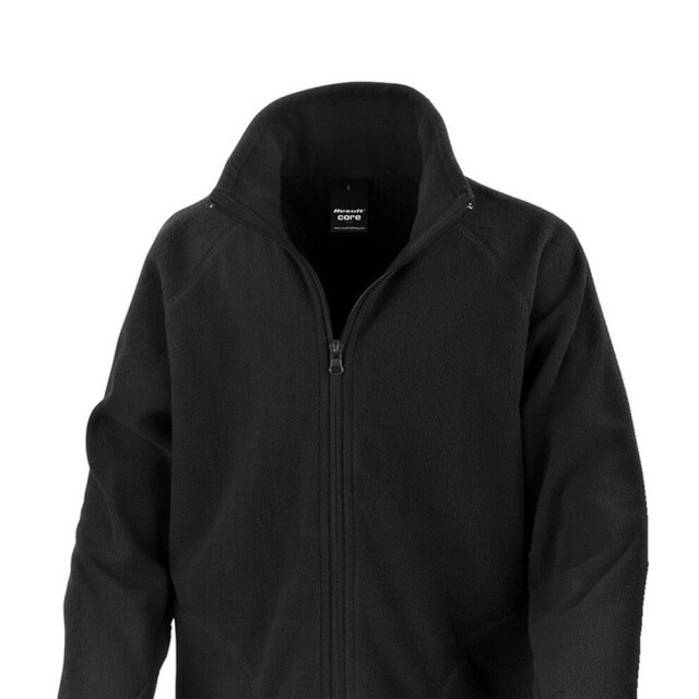 Result Effen microfleece jas voor kinderen/kinderen UTFK2520_black large