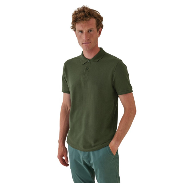 B and C Heren inspire organic poloshirt UTFK2502_bottlegreen large