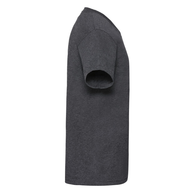 Fruit of the Loom Heren valueweight v neck t-shirt UTFK2280_darkheathergrey large