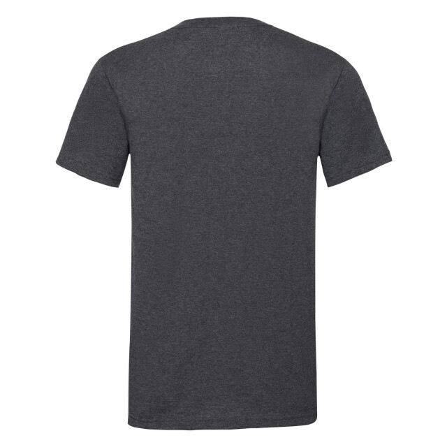 Fruit of the Loom Heren valueweight v neck t-shirt UTFK2280_darkheathergrey large