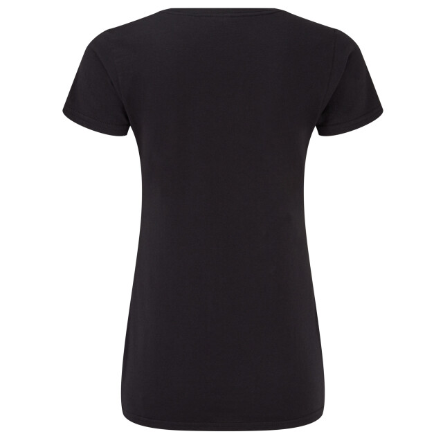 Fruit of the Loom Dames iconisch v hals t-shirt UTFK2428_black large