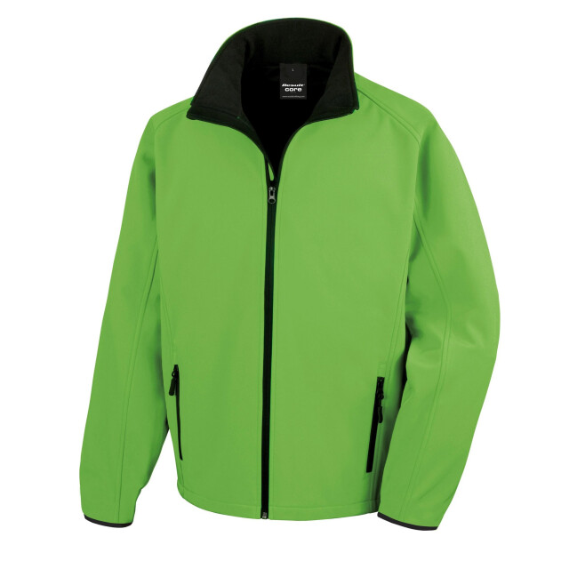 Result Dames effen jasje zachte shell UTFK2432_vividgreenblack large