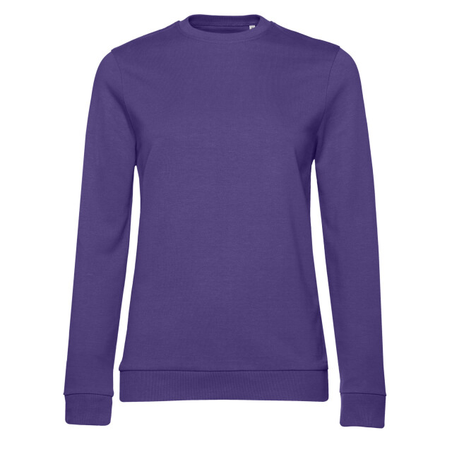 B and C Dames frans terry sweatshirt met inzetstuk UTFK2404_radiantpurple large