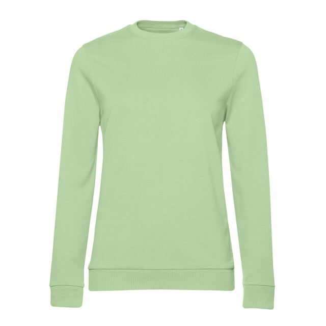 B and C Dames frans terry sweatshirt met inzetstuk UTFK2404_lightjade large