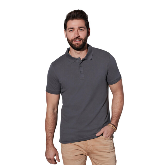 Stedman Stars Heren clive poloshirt UTFK2414_slategrey large