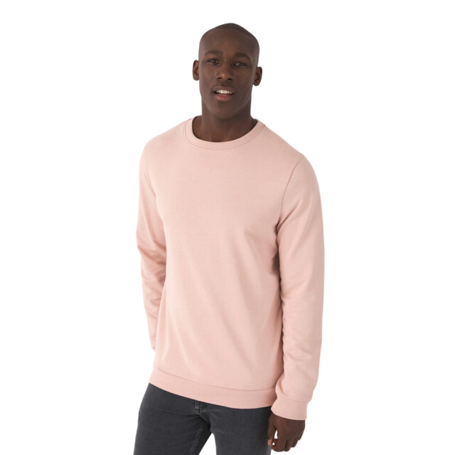 B and C Heren frans terry sweatshirt met inzet UTFK2398_palepink large