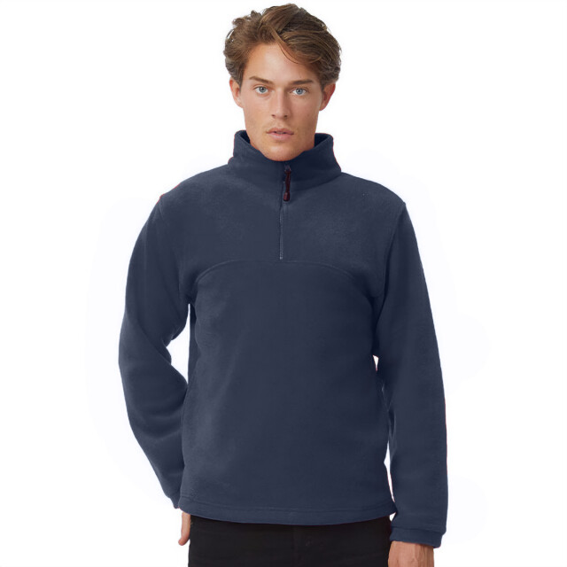 B and C Heren highlander+ quarter zip fleece top UTFK2452_navy large