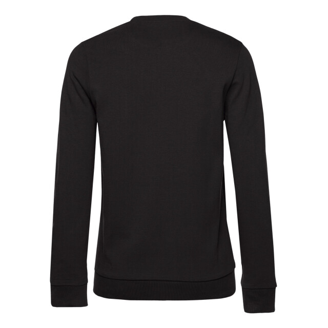 B and C Dames frans terry sweatshirt met inzetstuk UTFK2404_blackpure large