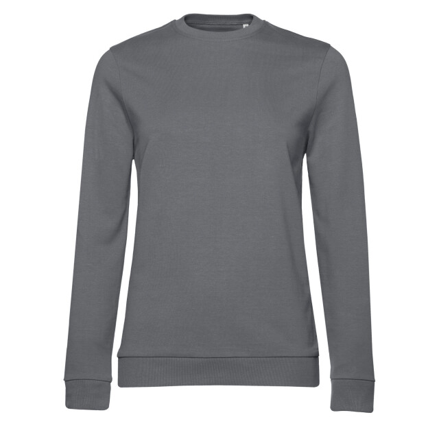 B and C Dames frans terry sweatshirt met inzetstuk UTFK2404_elephantgrey large