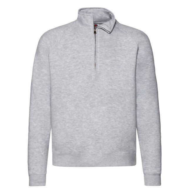 Fruit of the Loom Heren premium sweatshirt met ritssluiting UTFK2260_heathergrey large