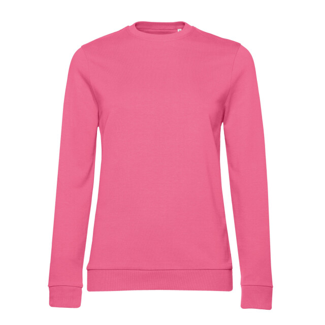 B and C Dames frans terry sweatshirt met inzetstuk UTFK2404_pinkfizz large