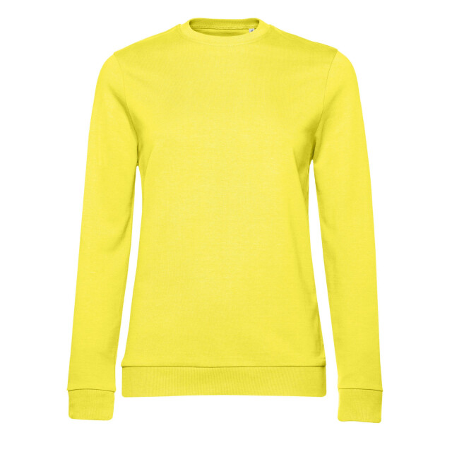 B and C Dames frans terry sweatshirt met inzetstuk UTFK2404_solaryellow large