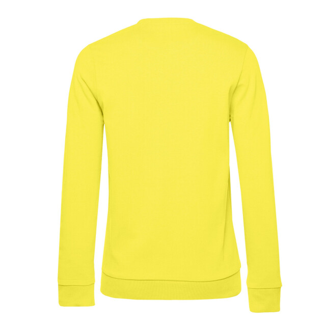 B and C Dames frans terry sweatshirt met inzetstuk UTFK2404_solaryellow large