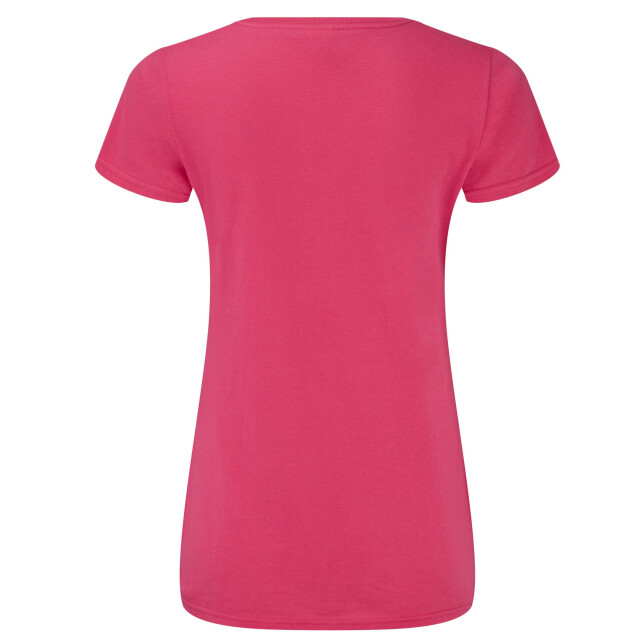 Fruit of the Loom Dames iconic 150 v hals t-shirt UTLT1746_fuchsia large