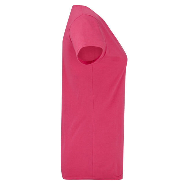 Fruit of the Loom Dames iconisch v hals t-shirt UTFK2428_fuchsia large