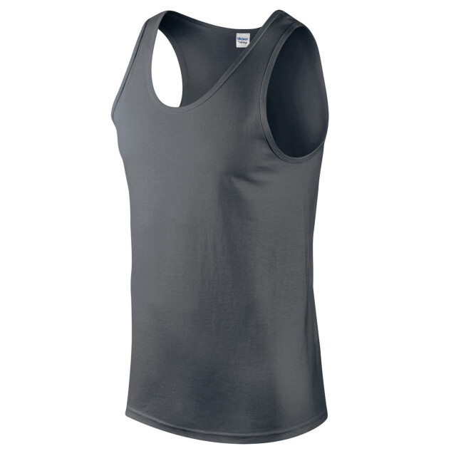 Gildan Heren softstyle tanktop UTFK2251_charcoal large