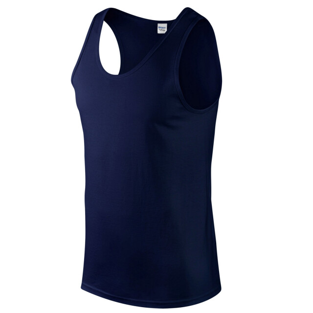 Gildan Heren softstyle tanktop UTFK2251_navy large