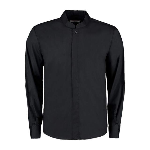 Bargear Heren overhemd met mandarijnkraag UTFK2371_black large