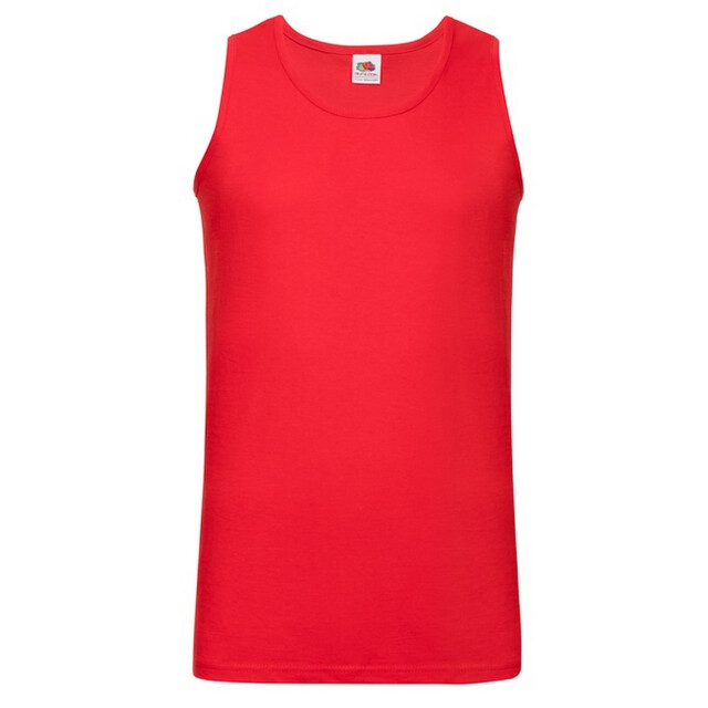 Fruit of the Loom Heren waardevol katoenen atletisch vest top UTFK2349_red large