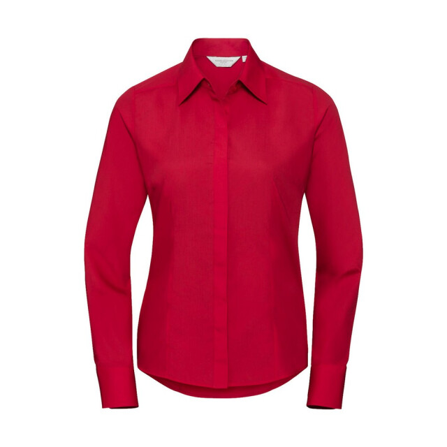 Russell Athletic Dames poplin overhemd met lange mouwen UTFK2238_classicred large