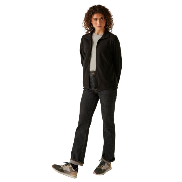 Regatta Dames micro full zip fleecejack UTFK2346_black large