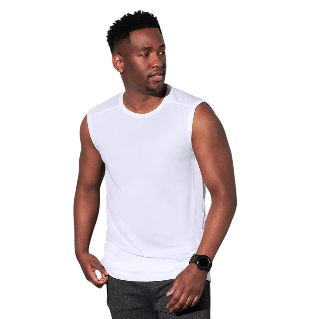 Stedman Stars Heren active 140 mouwloze tank top UTFK2340_white large