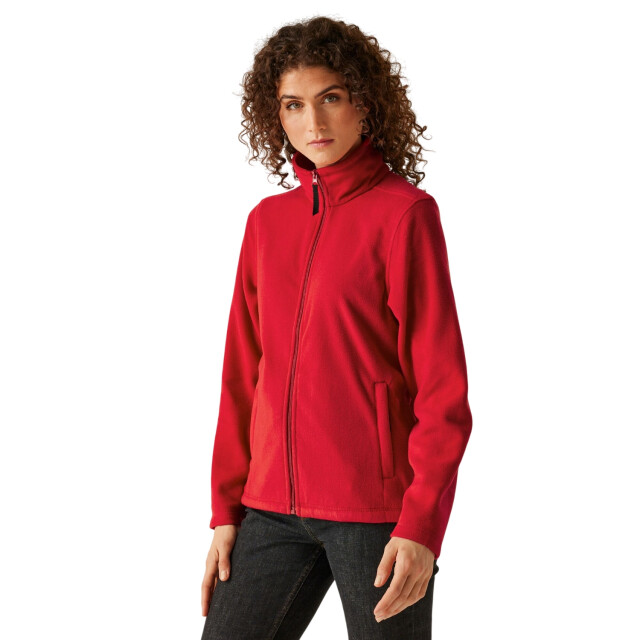 Regatta Dames micro full zip fleecejack UTFK2346_classicred large