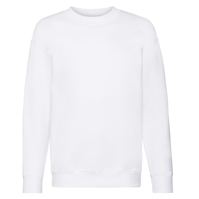 Fruit of the Loom Kinder/kids premium sweatshirt met inzetstuk UTFK2320_white large