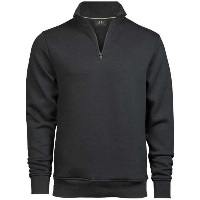 Tee Jays Heren trui met halve rits UTFK2321_greymelange large