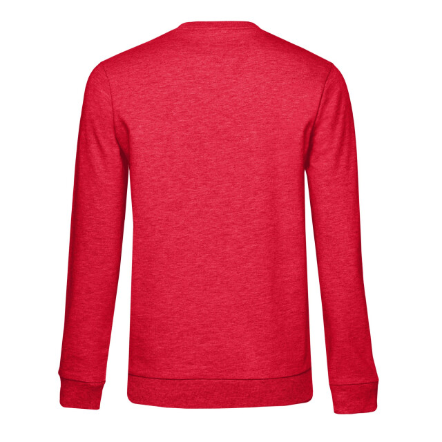 B and C Dames frans terry sweatshirt met inzetstuk UTFK2404_heatherred large